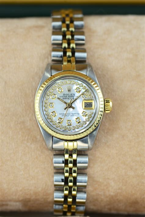 rolex datejust bicolor damen|rolex lady datejust bracelet.